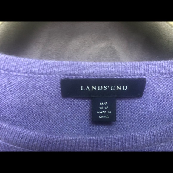 Size M 100% cashmere Lands end sweater - Picture 5 of 9
